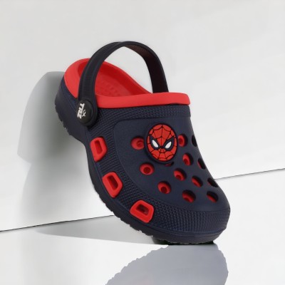 TRZ Boys Sling Back Clogs(Red , 5-6 YEARS)