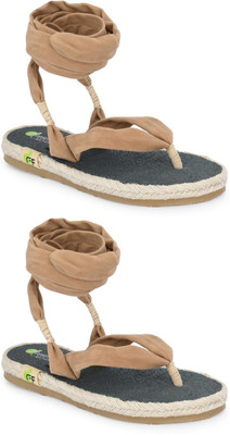Fresh1947Feet Girls Slip-on Flats(Beige ,)