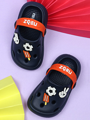 Neoz Boys & Girls Sling Back Clogs(Blue , 2.5-3 Years)