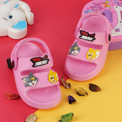 KILLER Tom & Jerry Boys & Girls Sling Back Clogs(Pink , 2.5 - 3 YEARS)