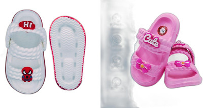 plushwalk Boys & Girls Slip-on Clogs(Pink , 3.0 to 3.5 Years)