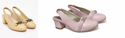 footpedia Girls Slip-on Heels(Pink , 5.5-6 YEARS)