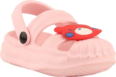 XDOX Boys & Girls Slip-on Clogs(Pink , 3-4 YEARS)