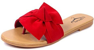 HummingBird Girls Slip-on Flats(Red , 18)