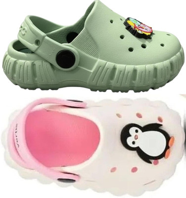 FEETPER Boys & Girls Slip-on Sports Sandals(Green , 15-18 Months)