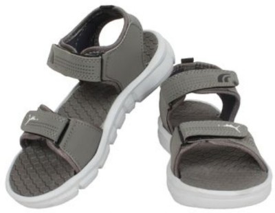 Fitstep Boys & Girls Velcro Strappy Sandals(Grey , 4-4.5 Years)