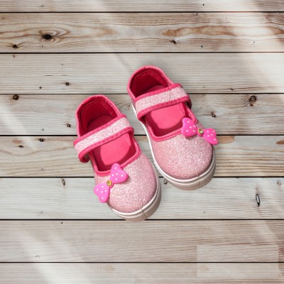 LifeO Girls Slip-on Flats(Pink , 3.5-4 Years)