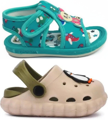 FEETPER Boys & Girls Slip-on Sports Sandals(Blue , 6-7 Years)