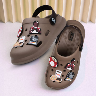 DOCTOR EXTRA SOFT Boys & Girls Slip-on Clogs(Brown , 8.5-9 Years)