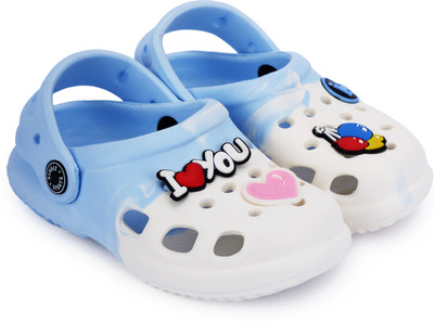 Shadow Boys & Girls Sling Back Clogs(White ,)