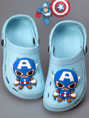 Marvel By Yellow Bee Boys Sling Back Clogs(Light Blue , 4.5-5 Years)
