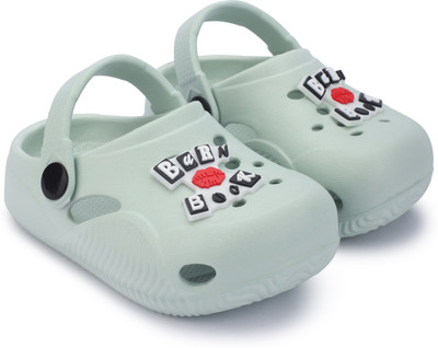 GLJ CLASSMATE Boys & Girls Sling Back Clogs(Cream , 6-7 Years)