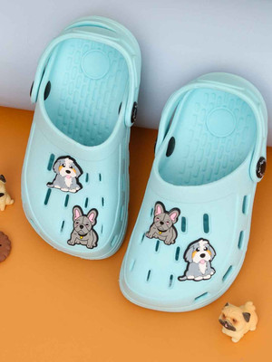 Yellow Bee Boys Sling Back Clogs(Light Blue , 5-5.5 Years)