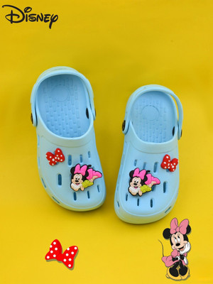 Disney By Yellow Bee Girls Sling Back Clogs(Blue , 9-10 Y)