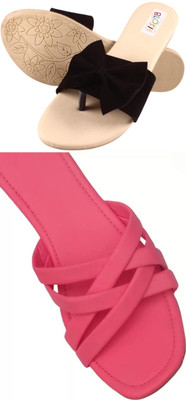 MARYAM Girls Slip-on Flats(Black , above 16 years)