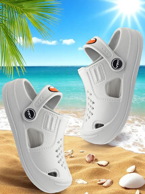 TRV Boys & Girls Slip-on Clogs(Grey , 2.5-3 YEARS)