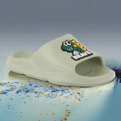 LEVOT Boys Slip-on Flats(Light Green , 4.5-5 Years)