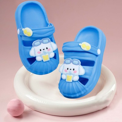 Baby Moo Boys Sling Back Clogs(Blue , 4Y-5Y)