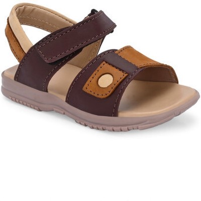 Tuskey Boys Velcro Flats(Brown ,)