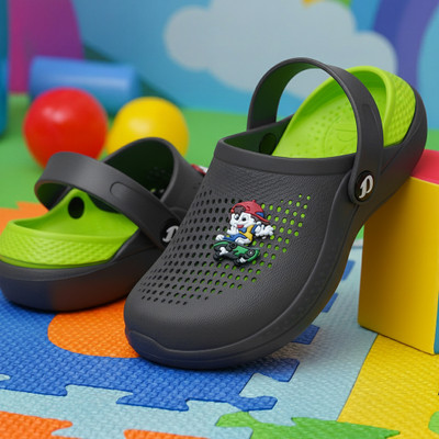 DOCTOR EXTRA SOFT Boys & Girls Sling Back Clogs(Black , 2-2.5 Years)