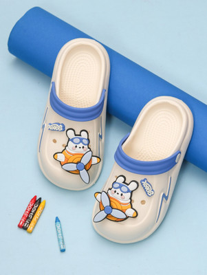 Yellow Bee Boys Sling Back Clogs(Multicolor , 4.5-5 Years)