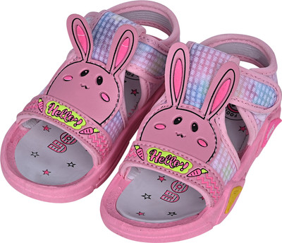 rotation Boys & Girls Velcro Sports Sandals(Pink , 9-12 MONTHS)