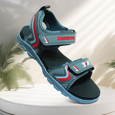 G&D Boys & Girls Velcro Sports Sandals(Grey , 9-10 Years)