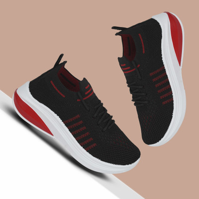 HouseOfCommon Boys Lace Sneakers(Black, 11 - 11.5 Years)