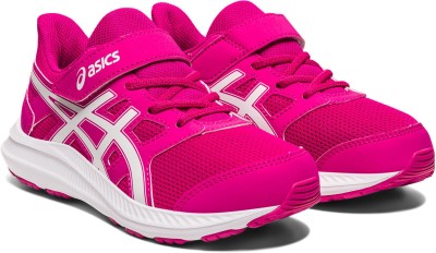 Asics Boys Velcro Running Shoes(Pink, 6.75 - 7 Years)