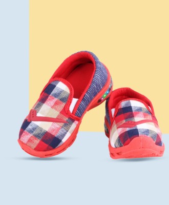 NEOBABY Boys & Girls Slip on Casual Boots(Red)