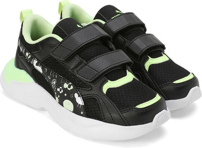 PUMA Boys & Girls Velcro Sneakers(Black, 6 - 7 Years)