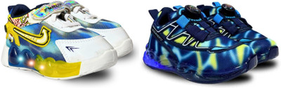 gigahertz Boys & Girls Drawstring Sneakers(Dark Blue)