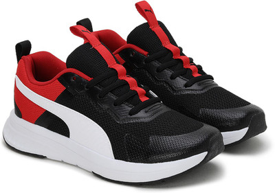 PUMA Boys & Girls Lace Sneakers(Black, 12-13)