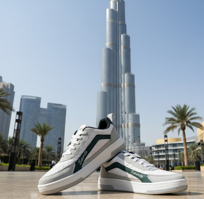 Alicante Boys & Girls Lace Running Shoes(Green, 10 to 11)