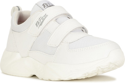 Bata Boys & Girls Velcro School Shoes(White, 9 - 10 YEAR)
