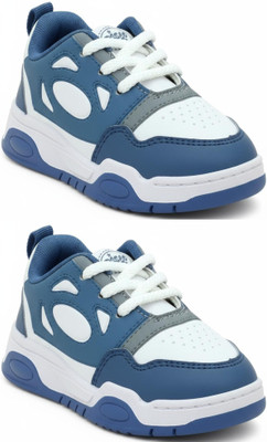 SELCAN Boys & Girls Velcro Sneakers(Pink, 5-5.5 Years)