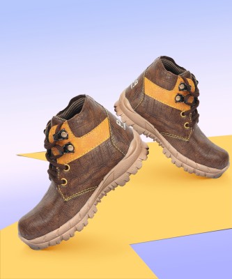 SIYA Boys Lace Casual Boots(Brown)