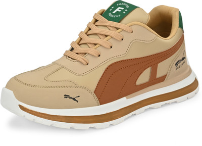 DEALSINJAIPUR Boys Lace Running Shoes(Beige, 14-16 YEAR)