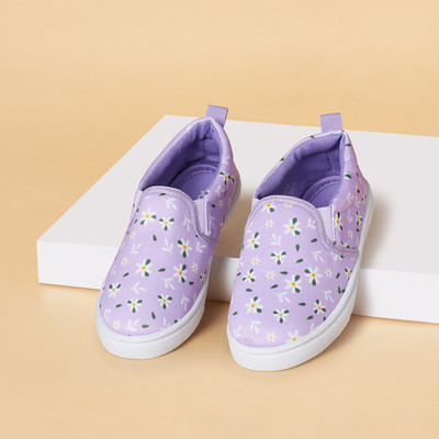 Pantaloons Junior Girls Slip on Loafers(Purple, 15-16 Years)