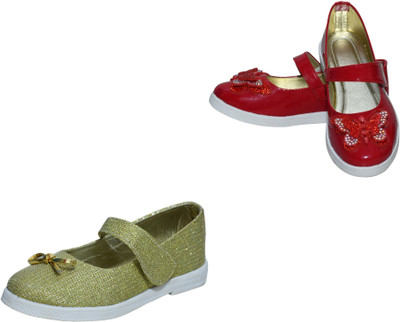 New Collection Girls Velcro Casual Boots(Multicolor, 6.5-7 Years)