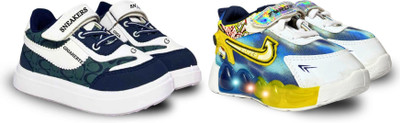 gigahertz Boys & Girls Velcro Sneakers(Dark Blue, 2 - 2.5 years)