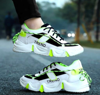 EZDEZARIO Sneakers For Men(Green , 6)