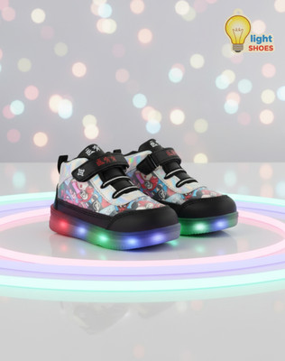 JOSMOS Boys Velcro Sneakers(Red, 18-24 MONTHS)