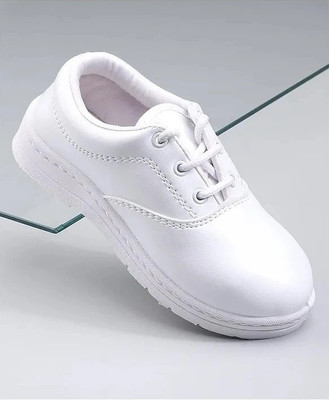 SIMATA Boys Lace Running Shoes(White, 2-3 Years)