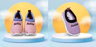 MILKY WEAR Girls Slip on Casual Boots(Pink)