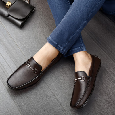 DEALSINJAIPUR Loafers For Men(Brown , 9)