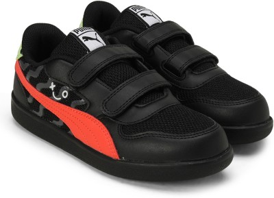 PUMA Boys & Girls Lace Sneakers(Black, 8 - 9 Years)