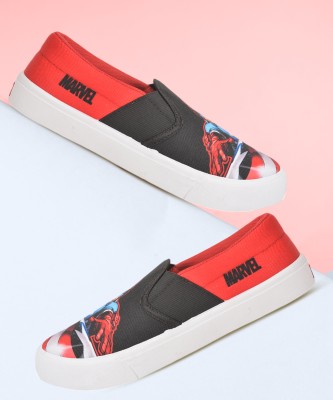 MARVEL Boys Slip on Sneakers(Red)