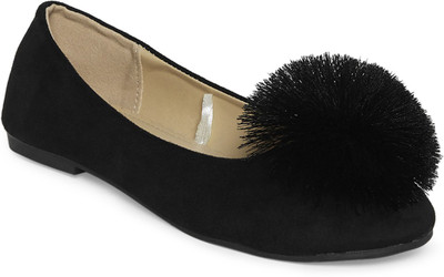 Pantaloons Junior Girls Slip on Ballerinas(Black, 16 Years & Above)