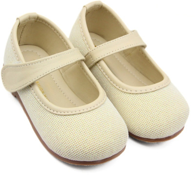 Neska Moda Girls Velcro Ballerinas(Pink, 4-5 Years)